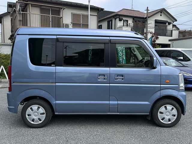 スズキ エブリィ ワゴン JPターボ 埼玉県 2014(平26)年 4.2万km ブリーズブルーメタリック メモリナビ/ワンセグテレビ/パワーアシスト付きラック＆ピニオン/運転席エアバッグ/助手席エアバッグ/ＡＢＳ（アンチロックブレーキ）/サイドインパクトバー/ブレーキアシスト/衝突安全ボディ/EBD/盗難防止装置/可倒式リアシート