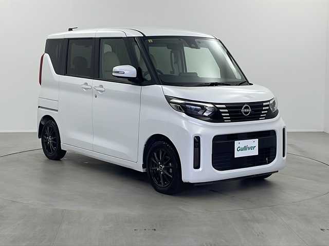 日産 ルークス X 栃木県 2023(令5)年 1.7万km ホワイトパール 純正9インチディスプレイオーディオ/AM FM USB HDMI BT/AppleCarPlay AndroidAuto/ETC/前後ドライブレコーダー/全周囲カメラ/プロパイロット/・衝突軽減ブレーキ/・レーンアシスト/・先行車発進お知らせ/・標識認識機能/・クリアランスソナー/・ふらつき警報/片側パワースライドドア/アイドリングストップ/プラズマクラスター発生装置/オートライト/LEDヘッドライト/オートエアコン/社外14インチアルミホイール/純正フロアマット/スマートキー