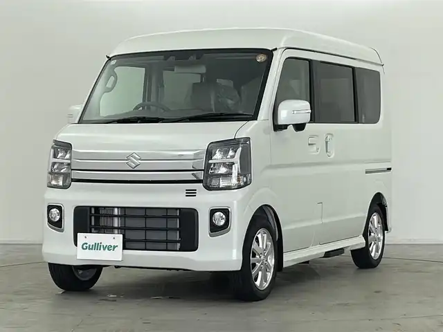 スズキ エブリィ ワゴン PZターボ スペシャル 群馬県 2025(令7)年 0.1千km パールホワイト バックアイカメラ付ディスプレイオーディオ装着車/＝＝＝＝＝＝＝＝＝/デュアルカメラブレーキサポート/Bluetooth/両側パワースライドドア/ステアリングリモコン/シートヒーター/リアコーナーセンサー/LEDヘッドランプ/オートライトシステム/アイドリングストップ/電動オートステップ/14インチアルミホイール/シートバックテーブル