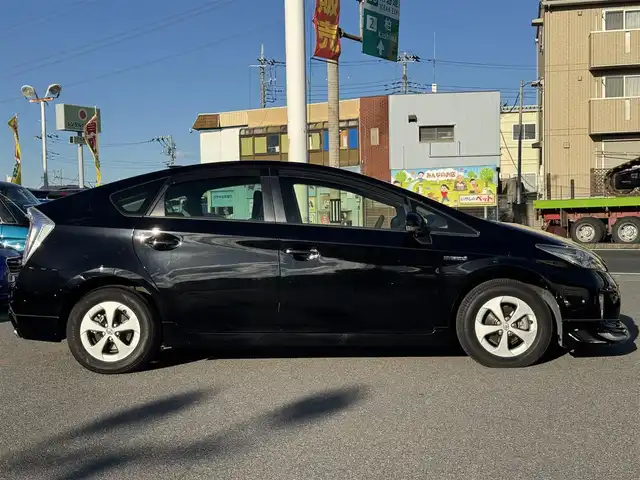 トヨタ プリウス S 千葉県 2014(平26)年 3.5万km ブラック ワンオーナー車/純正8インチナビ/フルセグTV/Bluetooth/バックカメラ/フロントモデリスタエアロ/HIDライト/ETC/W＋サイドエアバッグ/スマートキー/保証書・取説