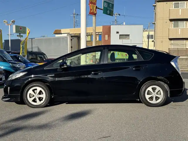 トヨタ プリウス S 千葉県 2014(平26)年 3.5万km ブラック ワンオーナー車/純正8インチナビ/フルセグTV/Bluetooth/バックカメラ/フロントモデリスタエアロ/HIDライト/ETC/W＋サイドエアバッグ/スマートキー/保証書・取説