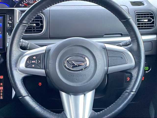 ダイハツ タント カスタム RS SAⅡ 福島県 2015(平27)年 5.4万km パールホワイトⅢ 4WD ターボ 純正ナビ フルセグTV バックカメラ 両側パワースライドドア ETC 衝突軽減ブレーキ HIDヘッドライト フォグランプ オートライト 横滑り防止装置 スマートキー