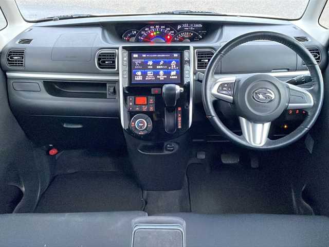 ダイハツ タント カスタム RS SAⅡ 福島県 2015(平27)年 5.4万km パールホワイトⅢ 4WD ターボ 純正ナビ フルセグTV バックカメラ 両側パワースライドドア ETC 衝突軽減ブレーキ HIDヘッドライト フォグランプ オートライト 横滑り防止装置 スマートキー