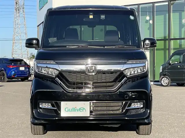 ホンダ Ｎ ＢＯＸ カスタム G L ホンダセンシング 道央・札幌 2017(平29)年 7万km クリスタルブラックパール ４WD/純正ディーラーOPナビ/AM/FM/BT/CD/DVD/フルセグ/ホンダセンシング/衝突被害軽減ブレーキ/横滑り防止装置/レーダークルーズコントロール/レーンキープアシスト/コーナーセンサー/バックカメラ/ビルトインETC/ドライブレコーダー/アイドリングストップ/両側パワースライドドア/前席シートヒーター/ステアリングリモコン/レーダー探知機/プッシュスタート/スマートキー/LEDヘッドライト/オートライト/オートマチックハイビーム/フォグランプ/電動格納ミラー/ヒーテッドドアミラー/ウィンカーミラー/純正フロアマット/ドアバイザー/社外アルミホイール付冬タイヤ積込/155/65/R14/2020年/山6mm