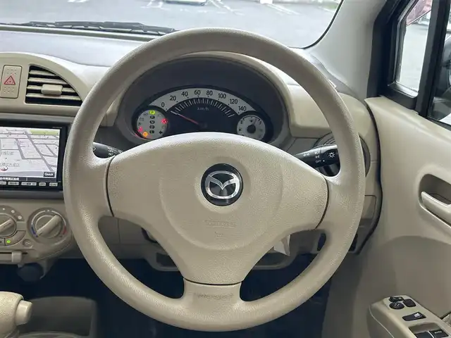 マツダ キャロル GS 宮城県 2010(平22)年 8.3万km エアブルーメタリック ワンオーナー/純正ナビ（CD/VTR/iPod/TV/AM/FM）/スマートキー/サマータイヤ社外AW（145/80R13）/スタッドレスタイヤ社外AW積込（145/80R12）/保証書/記録簿