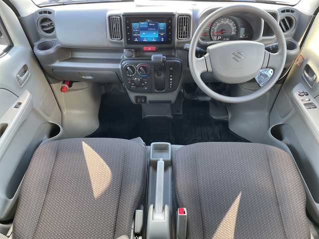 スズキ エブリイ PC 神奈川県 2023(令5)年 3.3万km ブルーイッシュブラックパール3 純正ディスプレイオーディオ/Bluetooth/USB/バックカメラ/両側スライドドア/デュアルカメラブレーキサポート/衝突被害軽減システム/レーンアシスト/オートマチックハイビーム/コーナーセンサー/アイドリングストップ/スペアキー/リモコンキー/純正ラバーフロアマット/スペアタイヤ/ETC/電動格納ミラー/オーバーヘッドコンソール/横滑り防止装置