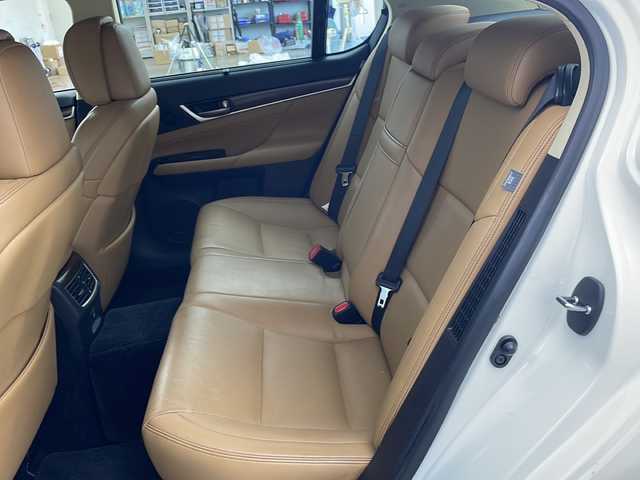 レクサス ＧＳ 450h バージョンL 茨城県 2012(平24)年 4万km ホワイトパールクリスタルシャイン 禁煙車/純正ナビ/・フルセグＴＶ/　(ＴＶキット装着)/・ＣＤ/・ＤＶＤ/ベージュ革シート/・シートヒーター/・エアーシート/後席シートヒーター/パドルシフト/ヘッドアップディスプレイ/ウッドコンビステアリング/ヘッドライトウォッシャー/運転席メモリーパワーシート