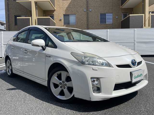 トヨタ プリウス S ツーリングセレクション 広島県 2010(平22)年 10.8万km ホワイトパールクリスタルシャイン