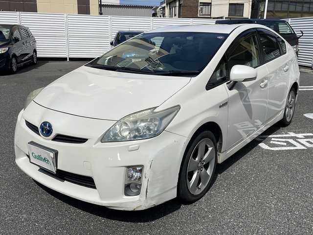 トヨタ プリウス S ツーリングセレクション 広島県 2010(平22)年 10.8万km ホワイトパールクリスタルシャイン
