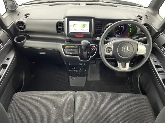 ホンダ Ｎ ＢＯＸ G SSパッケージ 福井県 2015(平27)年 7.2万km スマートブラック SDナビゲーション/【AM/FM/CD/Bluetooth/フルセグTV】/バックカメラ/ETC/プッシュスタート/スマートキー/スペアキー/チップアップシート/ベンチシート