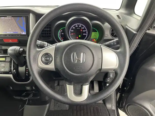 ホンダ Ｎ ＢＯＸ G SSパッケージ 福井県 2015(平27)年 7.2万km スマートブラック SDナビゲーション/【AM/FM/CD/Bluetooth/フルセグTV】/バックカメラ/ETC/プッシュスタート/スマートキー/スペアキー/チップアップシート/ベンチシート