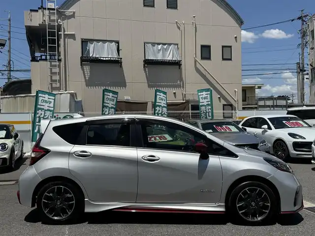 日産 ノート e－パワー ニスモ 愛知県 2020(令2)年 3.7万km ブリリアントシルバー /禁煙//ワンオーナー//インテリジェントルームミラー//純正メモリナビ//フルセグ//CD/DVD/SD/USB/BT/iPod/AUX/AM/FM//アラウンドビューモニター//ニスモエアロ//クリアランスソナー//エマージェンシーブレーキ//LDW//ACC//横滑り防止//LEDオートライト//ステアリングスイッチ//スマートキー//プッシュスタート//ETC//ECOモード//ISOFIX//純正16AW//純正ドアバイザー/フロアマット//保証書//取扱説明書//スペアキー//ディーラー記録簿