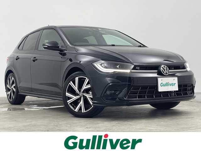 フォルクスワーゲン ＶＷ ポロ TSI Rライン 三重県 2022(令4)年 1.9万km 黒 禁煙車/IQDRIVE/パークディスタンスコントロール/前後コーナーセンサー/タイヤ空気圧モニタリングシステム/疲労検知システム/プロアクティブオキュパンドプロテクション/アクティブクルーズコントロール(AAC)/フロントアシストレーンキープシステム/レーンチェンジアシストシステム/オートライト/オートマチックハイビーム/バックカメラ/プッシュスタート/スマートキー/スペアキー/純正アルミホイール
