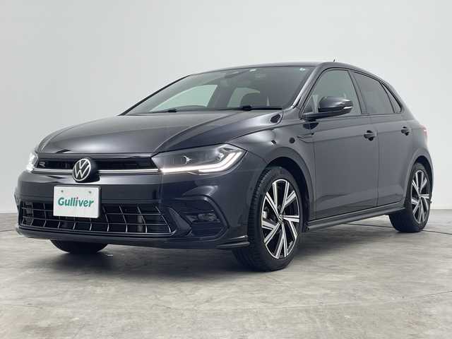フォルクスワーゲン ＶＷ ポロ TSI Rライン 三重県 2022(令4)年 1.9万km 黒 禁煙車/IQDRIVE/パークディスタンスコントロール/前後コーナーセンサー/タイヤ空気圧モニタリングシステム/疲労検知システム/プロアクティブオキュパンドプロテクション/アクティブクルーズコントロール(AAC)/フロントアシストレーンキープシステム/レーンチェンジアシストシステム/オートライト/オートマチックハイビーム/バックカメラ/プッシュスタート/スマートキー/スペアキー/純正アルミホイール