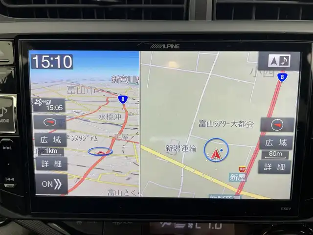 トヨタ アクア S スタイルブラック 富山県 2017(平29)年 5.8万km ライムホワイトパールクリスタルシャイン 社外SDナビ(EX8V)/(AM/FM/CD/DVD/BT)/フルセグTV/バックカメラ/衝突軽減システム/レーンキープアシスト/横滑り防止装置/盗難防止装置/オートマチックハイビーム/ETC/シートヒーター　(運転席＋助手席)/レザーシート/ハロゲンライト/フォグランプ/スタッドレスタイヤ4本車載/社外AW/スマートキー×1