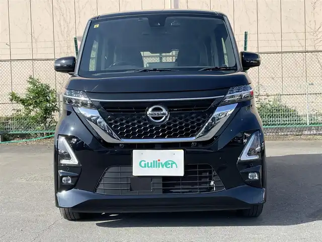日産 ルークス ハイウェイスター X 東京都 2020(令2)年 3.1万km ブラック 純正ナビ/アラウンドビュー/エマージェンシーブレーキ/車線逸脱警報/ソナー/両側電動スライドドア/アイドリングストップ/横滑り防止措置/ステアリングスイッチ/ETC/ドライブレコーダー/スマートキー