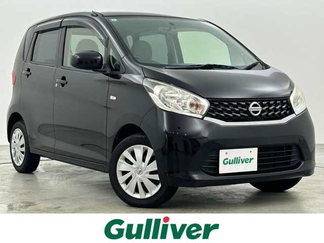 日産 デイズ J 福岡県 2014(平26)年 7.5万km ブラック 社外ＳＤナビ（Ｂｌｕｅｔｏｏｔｈ，フルセグＴＶ）　/ＥＴＣ　/横滑り防止装置　/電動格納式ドアミラー　/純正フロアマット　/ドアバイザー　/リモコンキー