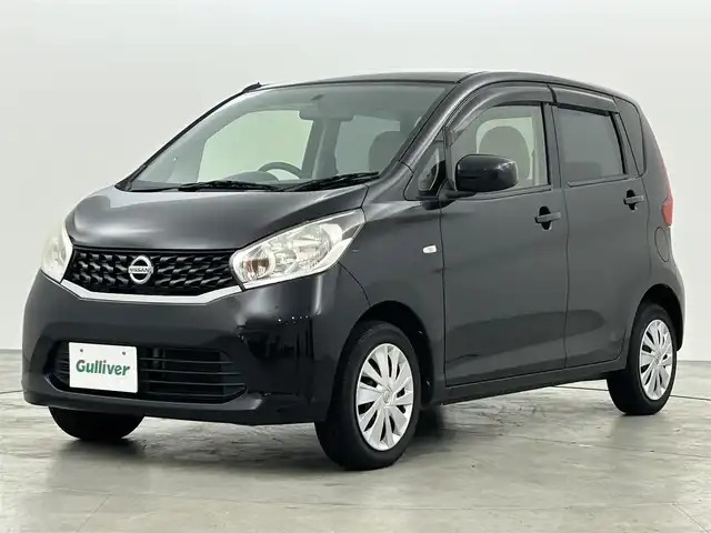 日産 デイズ J 福岡県 2014(平26)年 7.5万km ブラック 社外ＳＤナビ（Ｂｌｕｅｔｏｏｔｈ，フルセグＴＶ）　/ＥＴＣ　/横滑り防止装置　/電動格納式ドアミラー　/純正フロアマット　/ドアバイザー　/リモコンキー