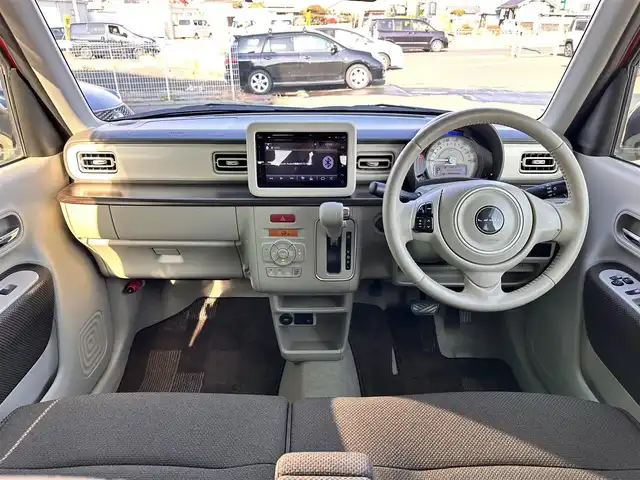 スズキ ラパン F リミテッド 宮城県 2017(平29)年 13.1万km フェニックスレッドパール メモリーナビゲーションセット/・メモリーナビ/・CD/DVD/・フルセグTV/・Bluetooth/・全方位モニター/・USB端子/AUX端子/・ステアリングスイッチ/＝＝＝/ワンオーナー/レーダーブレーキサポート（衝突被害軽減ブレーキ）/ETC/ナノイー搭載フルオートエアコン/シートヒーター/プレミアムUV&IRカットガラス（フロントドア／日焼け対策）/キーレスプッシュスタートシステム/14インチアルミホイール/ディスチャージヘッドランプ（HID）/オートライトシステム/純正フロアマット/電動格納ミラー