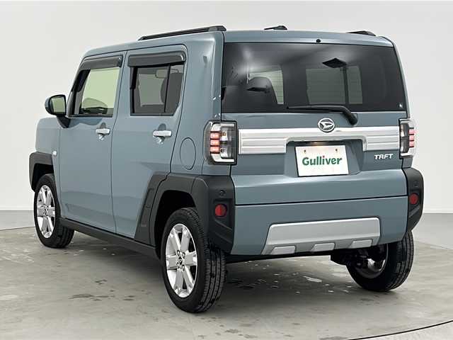 ダイハツ タフト G ターボ クロムベンチャー 熊本県 2024(令6)年 0.8万km レイクブルーメタリック サンルーフ/前席シートヒーター/スマートアシスト/クルーズコントロール/純正アルミホイール/社外メモリーナビ/ワンセグ/Bluetooth/バックカメラ/アイドリングストップ/スマートキー/ドアバイザー/社外フロアマット/ETC/エンジンスタートボタン