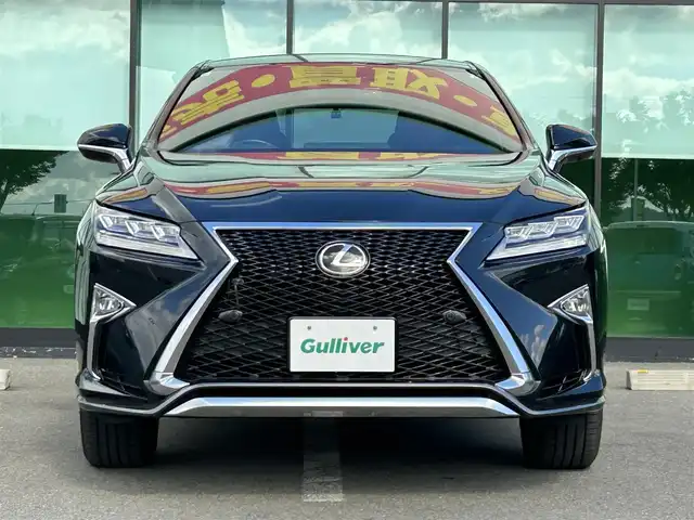レクサス ＲＸ 300 Fスポーツ 和歌山県 2017(平29)年 5万km グラファイトブラックガラスフレーク 純正メーカーナビ/フルセグTV/バックカメラ/プリクラッシュセーフティー/ブラインドスポットモニター/ヘッドアップディスプレイ/レーダークルーズコントロール/レザーシート/パワーシート/ポジションメモリー/シートヒーター/シートエアベンチレーション/前後ドライブレコーダー/ビルトインETC/レーダー探知機/パワーバックドア/ステアリングヒーター/純正アルミホイール/トノカバー/三眼LEDヘッドライト/オートライト/オートマチックハイビーム