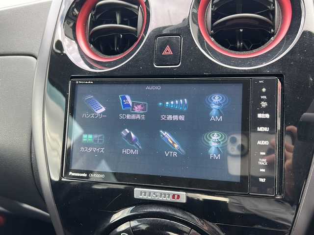 日産 ノート ニスモS 大阪府 2014(平26)年 7万km グレー ５速ＭＴ　社外ナビ　ＣＤ　ＤＶＤ　ＢＴ　フルセグＴＶ　バックカメラ　ＥＴＣ　スマートキー　電動格納ミラー　ＬＥＤオートライト