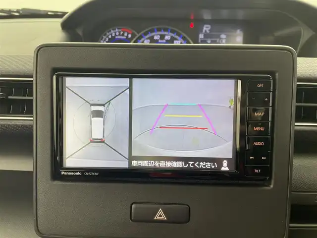 スズキ ワゴンＲ HYBRID FZ 福井県 2019(平31)年 3.2万km ピュアホワイトP 純正ナビ　/全方位カメラ　/衝突被害軽減ブレーキ　/前方ドラレコ　/オートライト　/スペアキー　/ＨＵＤ /レーンキープアシスト