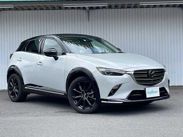 マツダ ＣＸ－３ XD スーパー エッジー 長野県 2023(令5)年 0.6万km パールⅡ ワンオーナー /マツダコネクトナビフルセグTV/360度ビューカメラ/ハーフレザーシート/パワーシート/純正１８インチアルミ/前後コーナーセンサー /アダプティブLEDヘッドライト/保証書/取説/スペアキー/禁煙車