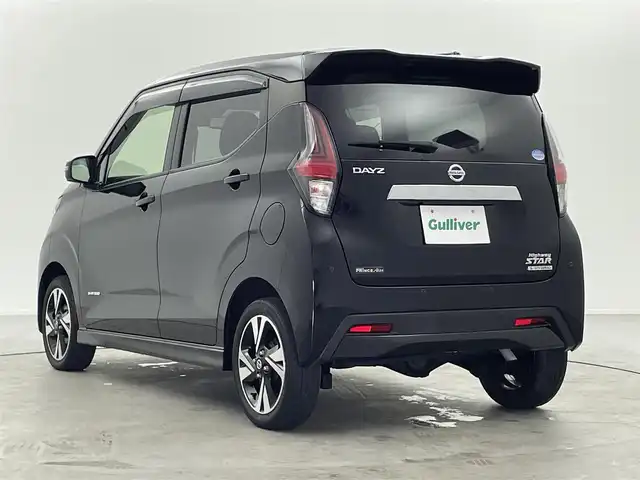 日産 デイズ HWS G ターボ プロパイロットED 福井県 2019(令1)年 2.3万km ブラック ４WD/純正９インチナビ【MM318D-L】/CD/DVD/フルセグTV/Bluetooth/SD/AM/FM/衝突軽減ブレーキ/アラウンドビューモニター/プッシュスタート /スペアキー/純正ドアバイザー/純正フロアマット/純正１５インチアルミ