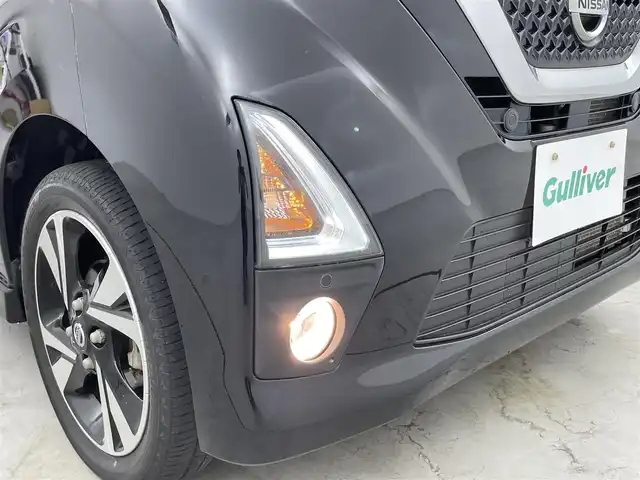 日産 デイズ HWS G ターボ プロパイロットED 福井県 2019(令1)年 2.3万km ブラック ４WD/純正９インチナビ【MM318D-L】/CD/DVD/フルセグTV/Bluetooth/SD/AM/FM/衝突軽減ブレーキ/アラウンドビューモニター/プッシュスタート /スペアキー/純正ドアバイザー/純正フロアマット/純正１５インチアルミ