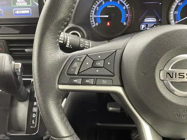 日産 デイズ HWS G ターボ プロパイロットED 福井県 2019(令1)年 2.3万km ブラック ４WD/純正９インチナビ【MM318D-L】/CD/DVD/フルセグTV/Bluetooth/SD/AM/FM/衝突軽減ブレーキ/アラウンドビューモニター/プッシュスタート /スペアキー/純正ドアバイザー/純正フロアマット/純正１５インチアルミ