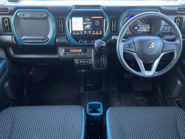 スズキ ハスラー HYBRID X 道東・釧路十勝 2020(令2)年 3万km デニムブルー ガンメタリック 2トーン ・4WD/・スズキメーカーオプション9インチナビ/【Apple carplay/Andoroid Auto/BT/フルセグ/CD/DVD/FM/AM】/・アラウンドビューモニター/・バックカメラ/・スズキセーフティサポート/・デュアルカメラブレーキサポート/・後退時ブレーキサポート/・誤発進抑制機能/・ふらつき警報/・標識認識/・車線逸脱警報/・ヒルディセントコントロール/・グリップコントロール/・スノーモード/・寒冷地仕様/・純正AW付夏用タイヤ/【165/60R15 2020年製】/・LEDヘッドライト/・オートライト/・オートマチックハイビーム/・アイドリングストップ/・社外エンジンスターター/・社外ドライブレコーダー【前】/・純正ラバーマット/・ドアバイザー/・スマートキー