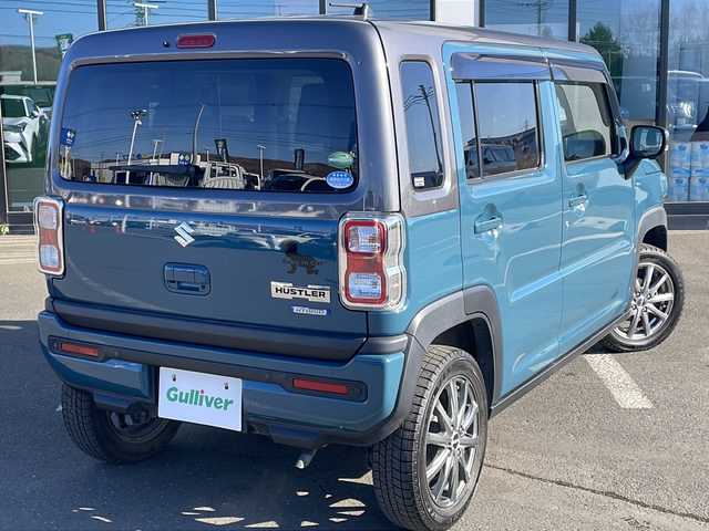 スズキ ハスラー HYBRID X 道東・釧路十勝 2020(令2)年 3万km デニムブルー ガンメタリック 2トーン ・4WD/・スズキメーカーオプション9インチナビ/【Apple carplay/Andoroid Auto/BT/フルセグ/CD/DVD/FM/AM】/・アラウンドビューモニター/・バックカメラ/・スズキセーフティサポート/・デュアルカメラブレーキサポート/・後退時ブレーキサポート/・誤発進抑制機能/・ふらつき警報/・標識認識/・車線逸脱警報/・ヒルディセントコントロール/・グリップコントロール/・スノーモード/・寒冷地仕様/・純正AW付夏用タイヤ/【165/60R15 2020年製】/・LEDヘッドライト/・オートライト/・オートマチックハイビーム/・アイドリングストップ/・社外エンジンスターター/・社外ドライブレコーダー【前】/・純正ラバーマット/・ドアバイザー/・スマートキー