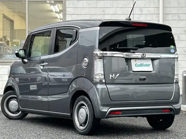 ホンダ Ｎ ＢＯＸ スラッシュ X 福岡県 2014(平26)年 4.5万km グレーⅡ ツートーン/純正7インチナビ【VRM-155VFi】/　(AM/FM/CD/DVD/Bluetooth/フルセグTV/MusicRack)/バックカメラ/衝突軽減ブレーキ/クルーズコントロール/横滑り防止/ECONスイッチ/モード切り替えステアリング/純正14インチアルミホイール/ETC/ステアリングヒーター/革巻きステアリング/ステアリングスイッチ/シートヒーター(D/N)/純正フロアマット/ワイヤレス充電器/プラズマクラスター/USBポート/スペアキー×1/アクセサリーソケット/ISOFIX/保証書/取扱説明書