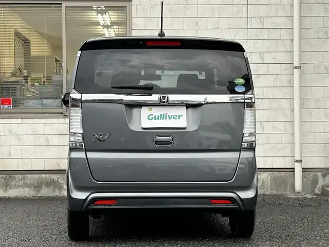 ホンダ Ｎ ＢＯＸ スラッシュ X 福岡県 2014(平26)年 4.5万km グレーⅡ ツートーン/純正7インチナビ【VRM-155VFi】/　(AM/FM/CD/DVD/Bluetooth/フルセグTV/MusicRack)/バックカメラ/衝突軽減ブレーキ/クルーズコントロール/横滑り防止/ECONスイッチ/モード切り替えステアリング/純正14インチアルミホイール/ETC/ステアリングヒーター/革巻きステアリング/ステアリングスイッチ/シートヒーター(D/N)/純正フロアマット/ワイヤレス充電器/プラズマクラスター/USBポート/スペアキー×1/アクセサリーソケット/ISOFIX/保証書/取扱説明書
