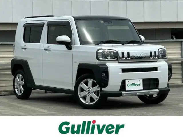 ダイハツ タフト G クロムベンチャー 静岡県 2022(令4)年 1.1万km シャイニングホワイトパール 特別仕様車/パイオニアナビ/バックカメラ/フルセグＴＶ/ＢＴオーディオ/シートヒーター/ＬＥＤヘッドライト/フォグライト/オートライト/アイドリングストップ/電子パーキングブレーキ/純正１５ＡＷ