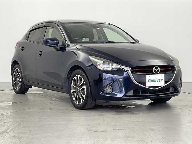 マツダ デミオ XD ブラックレザーリミテッド 岐阜県 2016(平28)年 7.4万km ディープクリスタルブルーマイカ 純正ナビ/Bluetooth/フルセグ/CD/DVD/USB/AUX/衝突被害軽減システム/クルーズコントロール/ヘッドアップディスプレイ/スマートキー/プッシュスタート/スペアキー/ETC/バックカメラ/MTモード付AT/シートヒーター/革ステアリング/ステアリングスイッチ/純正アルミホイール/純正フロアマット/純正ドアバイザー/アイドリングストップ/横滑り防止装置