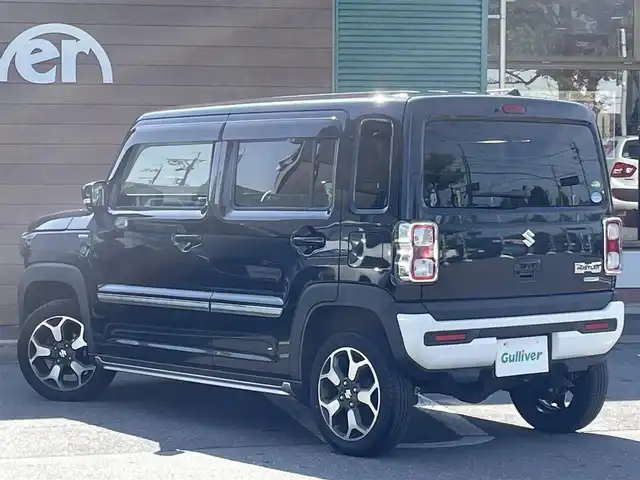 スズキ ハスラー HYBRID X 長野県 2020(令2)年 4.2万km ブルーイッシュブラックパール3 純正ナビ（FM/AM、CD、DVD、BT、USB）/バック、全方位モニター/ワンセグテレビ/前席シートヒーター/前後コーナーセンサー/レーンキープアシスト/ダウンヒルアシスト/盗難防止装置/横滑り防止装置/衝突軽減システム/ダブルサイドエアバック/カーテンエアバック/LEDオートライト/アイドリングストップ/スペアキー（１本）/純正フロアマット/純正１５AW/保証書、取扱説明書