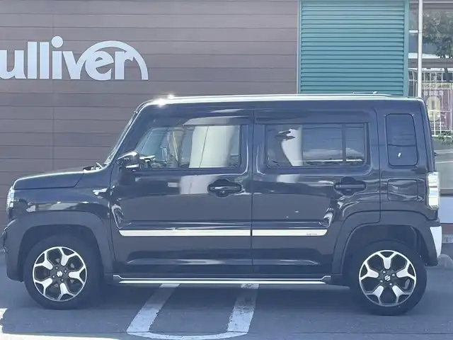 スズキ ハスラー HYBRID X 長野県 2020(令2)年 4.2万km ブルーイッシュブラックパール3 純正ナビ（FM/AM、CD、DVD、BT、USB）/バック、全方位モニター/ワンセグテレビ/前席シートヒーター/前後コーナーセンサー/レーンキープアシスト/ダウンヒルアシスト/盗難防止装置/横滑り防止装置/衝突軽減システム/ダブルサイドエアバック/カーテンエアバック/LEDオートライト/アイドリングストップ/スペアキー（１本）/純正フロアマット/純正１５AW/保証書、取扱説明書