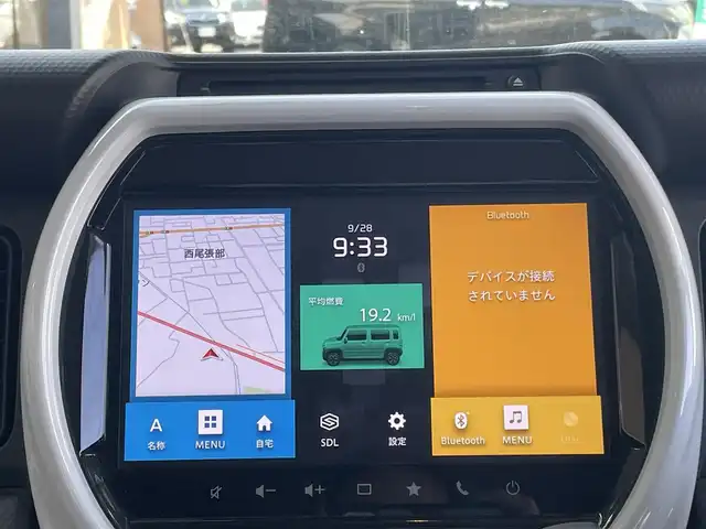 スズキ ハスラー HYBRID X 長野県 2020(令2)年 4.2万km ブルーイッシュブラックパール3 純正ナビ（FM/AM、CD、DVD、BT、USB）/バック、全方位モニター/ワンセグテレビ/前席シートヒーター/前後コーナーセンサー/レーンキープアシスト/ダウンヒルアシスト/盗難防止装置/横滑り防止装置/衝突軽減システム/ダブルサイドエアバック/カーテンエアバック/LEDオートライト/アイドリングストップ/スペアキー（１本）/純正フロアマット/純正１５AW/保証書、取扱説明書