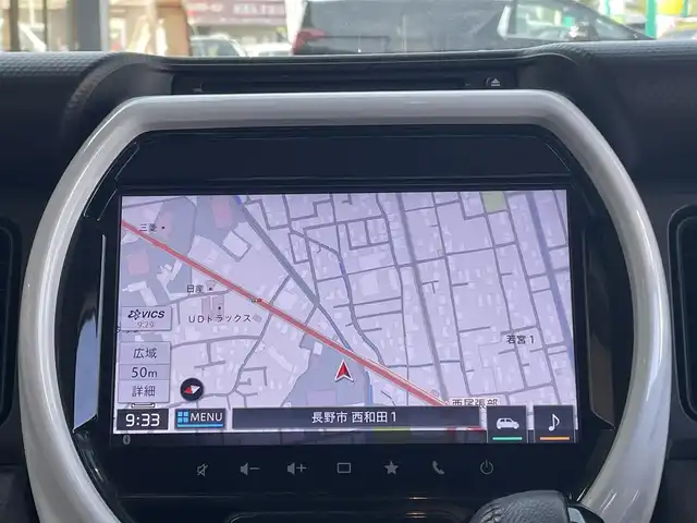 スズキ ハスラー HYBRID X 長野県 2020(令2)年 4.2万km ブルーイッシュブラックパール3 純正ナビ（FM/AM、CD、DVD、BT、USB）/バック、全方位モニター/ワンセグテレビ/前席シートヒーター/前後コーナーセンサー/レーンキープアシスト/ダウンヒルアシスト/盗難防止装置/横滑り防止装置/衝突軽減システム/ダブルサイドエアバック/カーテンエアバック/LEDオートライト/アイドリングストップ/スペアキー（１本）/純正フロアマット/純正１５AW/保証書、取扱説明書