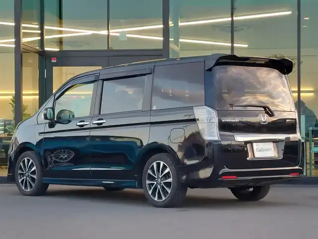 ホンダ ステップワゴン スパーダ Z クールスピリット 東京都 2013(平25)年 7.7万km プレミアムスパークルブラックパール ワンオーナー/ALPINE9インチナビ(EX009V)/【TV/DVD/CD/SD/ラジオ/USB/BT/HDMI】/10.2インチフリップダウンモニター/バックカメラ/ETC/クルーズコントロール/両側電動スライドドア/ハーフレザーシート/パドルシフト/HIDヘッドライト/フォグランプ/純正17インチAW/純正フロアマット/フロントソナー/スマートキー/スペアキー×１