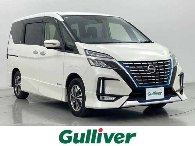 日産 セレナ e－パワー ハイウェイスター V 熊本県 2020(令2)年 5.4万km ブリリアントホワイトパール 禁煙車/純正10インチナビ（ＣＤ・ＤＶＤ・ＳＤ・BT・フルセグ）/純正前方ドライブレコーダー（DH5-D）　/全周囲カメラ　/純正フリップダウンモニター/ＥＴＣ　/両側パワースライドドア　/レーダークルーズコントロール　/エマージェンシーブレーキ/レーンキープアシスト/ブラインドスポットモニター/プロパイロット/パーキングアシスト/横滑り防止/前後クリアランスソナー/純正フロアマット/純正１５インチAW/オートライト/LEDヘッドライト/フォグランプ/スマートキー/プッシュスタート