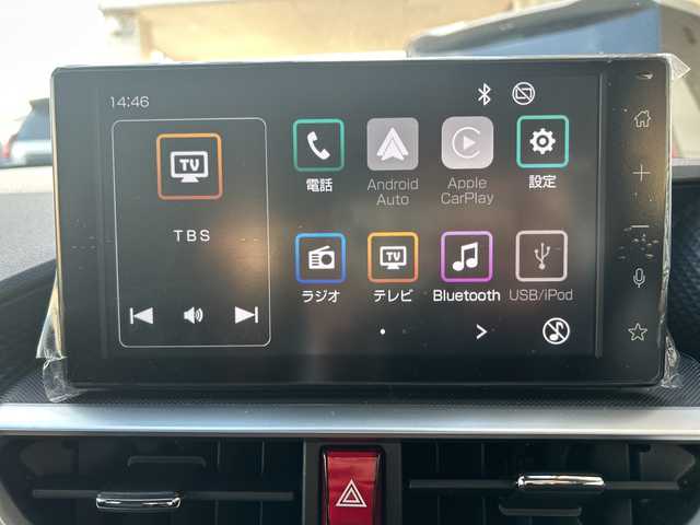 トヨタ ライズ G 神奈川県 2024(令6)年 3.4万km スムースグレーマイカメタリック ワンオーナー/純正ナビ（AM/FM/USB/HDMI/BT/ワンセグTV)/バックカメラ/Apple Car Play/Android Auto/ETC/ルーフキャリア/ルーフBOX/D/N席シートヒーター/フロントワイパーデアイサー/ステアリングスイッチ/クリアランスソナー/衝突被害軽減システム/横滑り防止装置/アイドリングストップ/純正フロアマット/純正アルミホイール/純正ドアバイザー/オートライト/オートミラー/ISOFIX/スペアキー×１/保証書/取扱説明書