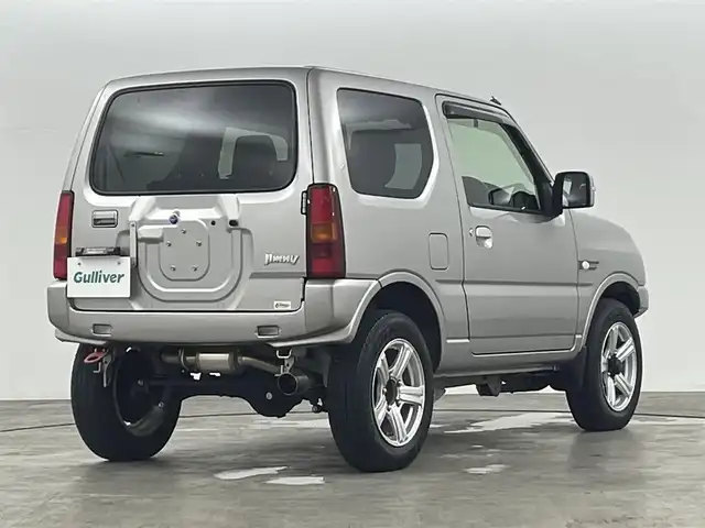 スズキ ジムニー ランドベンチャー 福島県 2016(平28)年 4.2万km スチールシルバーM ワンオーナー　/４ＷＤ　/ハーフレザーシート　/ＳＤナビ　/【AM/FM/DVD/CD/Bluetooth/フルセグ】/社外バンパー　/・社外マフラー/シートヒーター　/リモコンキー　/ハンドルリモコン　/・フォグライト　/・レベライザー　/ウィンカーミラー　/純正フロアマット /ドアバイザー/
