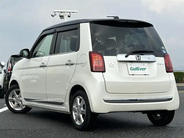 ホンダ Ｎ ＯＮＥ プレミアム 島根県 2017(平29)年 4.5万km プレミアムホワイトパールⅡ 登録時走行距離44858km/Gathersナビ(Bluetooth・AM・FM・CD・DVD)/フルセグテレビ/バックカメラ/ビルトインETC/UVカットガラス/純正14インチAW/純正フロアマット/オートライト/フォグランプ/衝突被害軽減ブレーキ/横滑り防止装置/アイドリングストップ/ウィンカーミラー/オートリトラミラー/ドアバイザー/禁煙車