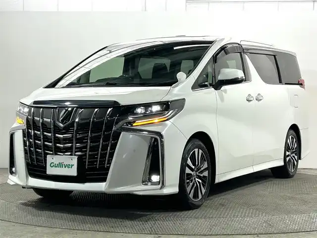 トヨタ アルファード S Cパッケージ 大阪府 2019(令1)年 3.8万km ホワイトパールクリスタルシャイン サンルーフ 黒革シート 後席モニター 純正ナビTV BSM デジタルインナーミラー 電動リアゲート パワーシート/ヒーター/エアコン レーダーC 衝突軽減 ハンドルヒーター 100V電源 ドラレコ