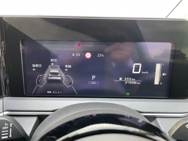 日産 ノート X 熊本県 2023(令5)年 3.8万km ダークメタルグレー 純正メモリナビ/・AM/FM/USB/HDMI/・Bluetooth/・フルセグTV/360°セーフティーアシスト/・プロパイロット/・ハンドル支援/・側方支援/・後側方支援/・エマージェンシーブレーキ/・速度標識表示/・ルート減速支援/・制限速度支援/・標識検知支援/・駐車支援/・シャシー制御（トレースコントロール）/・オートハイビーム/ビルトインETC2.0/全方位カメラ/置くだけ充電/デジタルルームミラー/ドライブモード切替/USB Type-c/ステアリングスイッチ/ボタン式サイドブレーキ/ホールドブレーキ/電動格納ミラー/ウィンカーミラー/ウィンドウロック/純正フロアマット