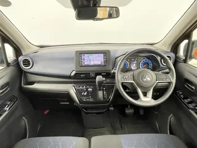 三菱 ｅＫクロス G プラスエディション 千葉県 2022(令4)年 1.4万km オレンジ 禁煙車　/純正７型ナビ　/フルセグＴＶ　ＢＴ　ＣＤ　ＤＶＤ　/全周囲カメラ　/衝突軽減システム　/車線逸脱警報　/先行車発進お知らせ　/標識検知　/ふらつき警報　/シートヒーター　/ＥＴＣ　/電格ミラー　/プッシュスタート/純正フロアマット/純正アルミホイール