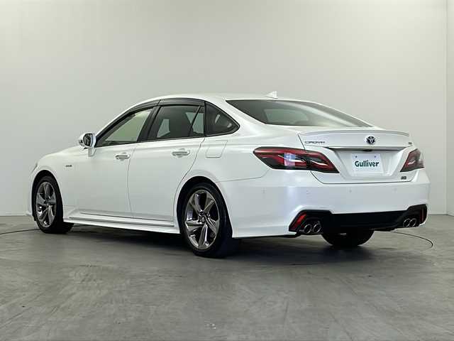 トヨタ クラウン ハイブリッド RS アドバンス 栃木県 2019(平31)年 3.1万km ホワイトパールクリスタルシャイン 純正ナビ/（BT/フルセグ/CD/DVD/AM/FM/ミラーリング）/衝突軽減システム/クリアランナソー/ブラインドスポットモニター/車線逸脱抑制機能/レーダークルーズコントロール/パーキングアシスト/横滑り防止/インテリルームミラー/全周囲カメラ/前席シートヒーター/前席パワーシート/ステアリングヒーター/MTモード付AT/前後ドライブレコーダー/ETC2.0/電動格納ミラー/純正アルミホイール/純正フロアマット/プッシュスタート/スマートキー/スペアキー